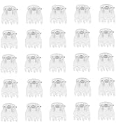 50 Pcs Plant Support Clips,Plant Orchid Clips Flowers Support Clear Fixer for Garden Vine Stem Pl...