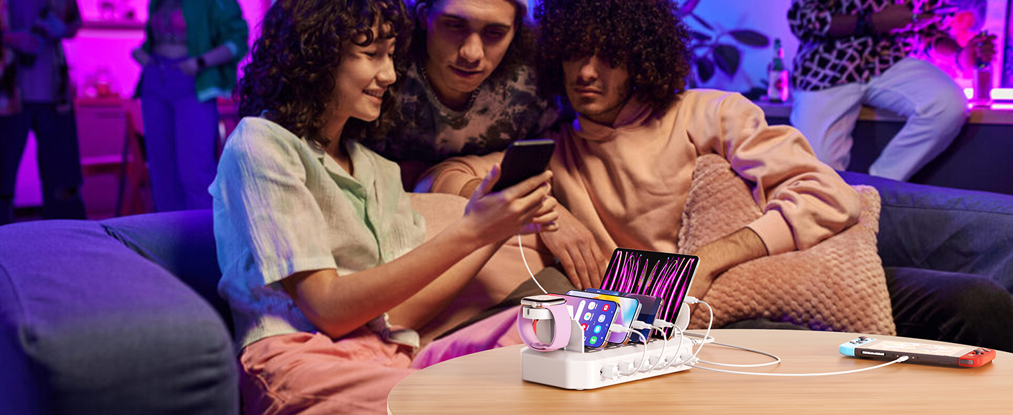 fast charging station for multiple device