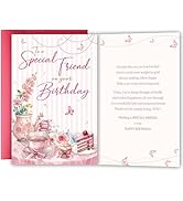 YIWANSIN Birthday Card Gift for Special Friend, Heartfelt Best Friend Birthday Card Gift for Her ...