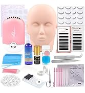Eyelash Extension Kit, Professional Lashes Extension Exercise Tools, Eyelash Grafting Training Se...