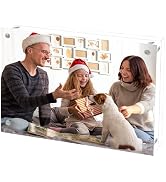 Cherrich Acrylic Picture Frame 5x7, Double Sided Photo Frames for Refrigerator with Magnetic Corn...