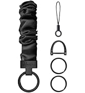 Hovmwey Stretchy Scrunchie Keychain Wristlet, Cute Key Chain Wrist Lanyard Strap for Women Men Ca...