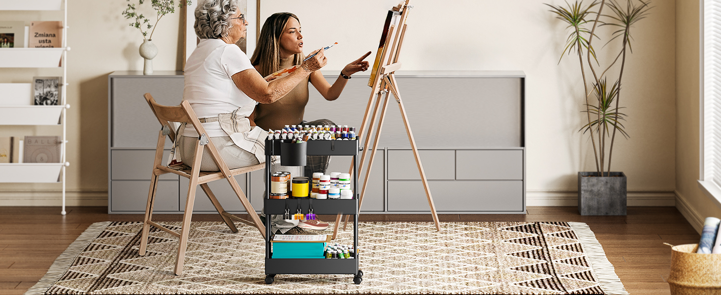 slim storage cart