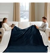 FVERWAG Heated Blanket King Size - Dual Control King Electric Blanket | 5 Heat Settings, 10 Hrs A...