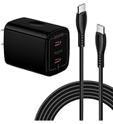 AILKIN iPhone 15 Charger Fast Charging, 25w Dual USB C Charger Block and Cable for Galaxy S24 S23...
