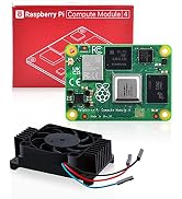 Raspberry Pi Compute Module 4 with CM4 heatsink PWM Fan, CM4 4GB RAM 0GB (Lite) Single Board 64-B...