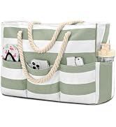 oscaurt Beach Bags for Women Waterproof Sandproof Large Beach Tote Bag Canvas Swim Pool Bag with ...