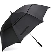 Prospo Golf Umbrella 68 inch Large Auto-Open Windproof Oversized Stick Vented Umbrellas Black