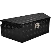 FGJQEFG 39 Inch Aluminum Utility Trailer Tongue Tool Box Wide Utility Trailer Tongue Tool Box RV ...