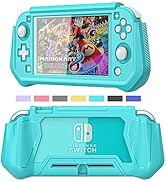 iNOTOGG Turquoise Anti-Scratch Protective Case for Nintendo Switch Lite, Ergonomic Design with Pr...