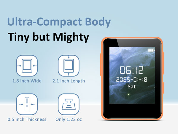 portable mp3 player, compact mp3 player, small mp3 player, mini mp3 player, lightweight mp3 player