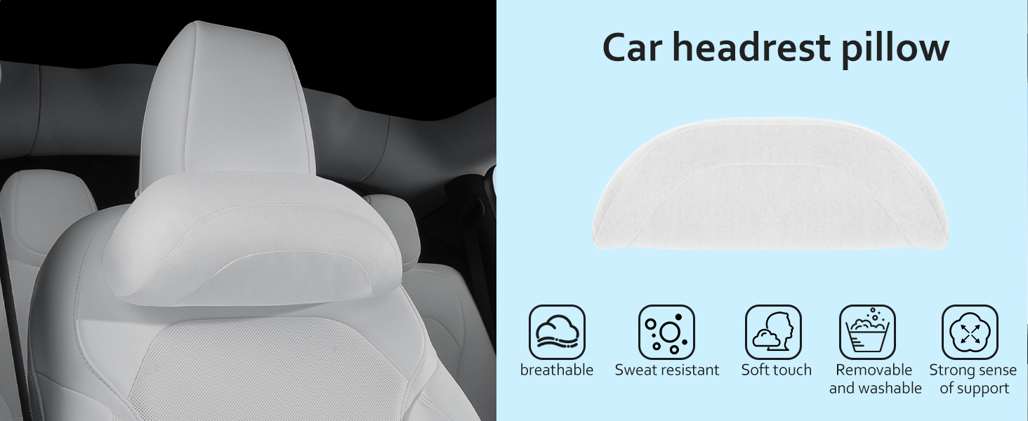 tesla model y neck support white tesla white pillow tesla neck pillow model y white tesla y pillow