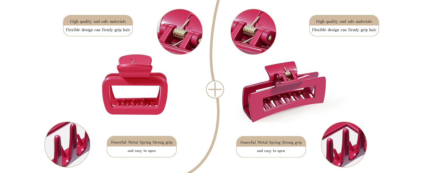 squishy hair claw clip