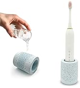 DiatZeno Single Toothbrush Holders for Bathrooms - Diatomite Quick-Dry Organizer, Minimalist Elec...