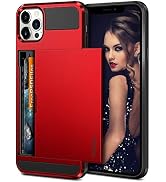 Vofolen Compatible with iPhone 12 Pro Max Case 5G Wallet Cover Credit Card Holder Slot Sliding Ba...