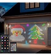 DealBeta Smart Curtain Lights 20Ft x 10Ft, 800 LED Curtain String Lights with App Remote Color Ch...