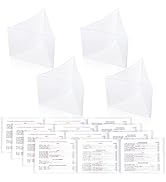 4 Pcs 2025 Mahjong Card Sleeve, Transparent Mahjong Card Protector Cover Holder Size(6 1/8”x4 3/4...