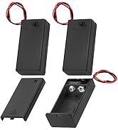 DAIERTEK 9V Battery Holder with ON Off Switch Cover Lead Wires 9 Volt Battery Case Connector 9v B...