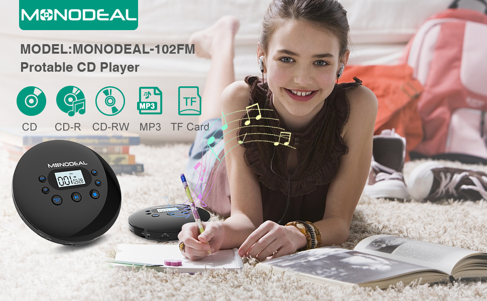 portable cd player with headphones