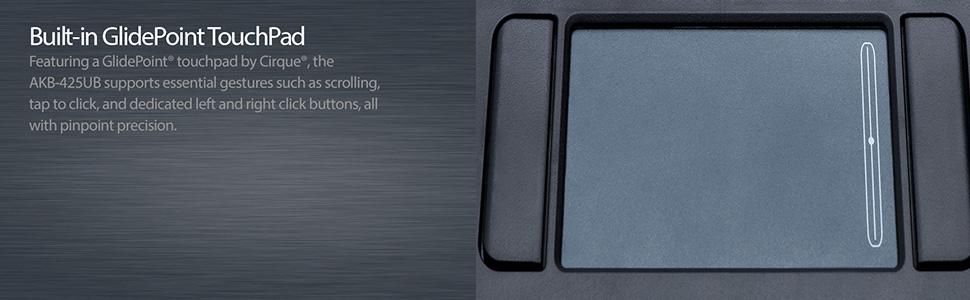 Built-in GlidePoint TouchPad