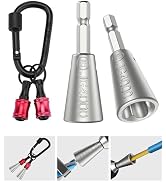 Katerk 2 pcs Wire Twister Tool for Drill with Bit Holder Keychain 1/4 in Fast Cable Wire Twisting...