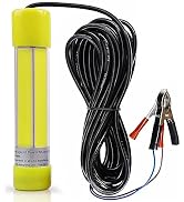 OROOTL Underwater Fishing Light Super Bright 21W/10W 12V LED Submersible Fishing Bait Finder Nigh...