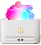 Aegci Essential Oil Diffuser,Humidifier with 7 Colors Flame Light,180ml Air Humidifiers for Bedro...