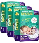 Sposie Diaper Booster Pads - Diaper Pads Inserts Overnight, Cloth Diaper Inserts and Overnight Di...