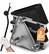 VexelZytro Furniture Movers with Wheels & Lifter Kit, Furniture Dolly Heavy Duty, 360° Rotation C...