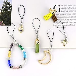 Cell phone split ring strap display