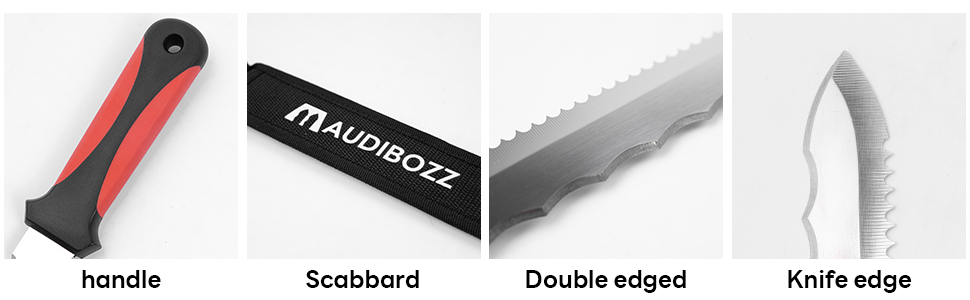 Stainless steel turf insulated knife