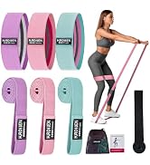 Resistance Bands for Working Out Set, 3 Pcs Pull Up Bands and 3 Pcs Assistance Bands with Door An...