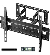 GearFusion TV Wall Mount for Most 32"-85" TVs up to 132lbs, Full Motion TV Bracket with Swivel Ti...