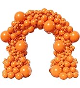 111Pcs Orange Balloon Garland Arch Kit, Latex Party Balloons Different Sizes for Birthday Baby Sh...