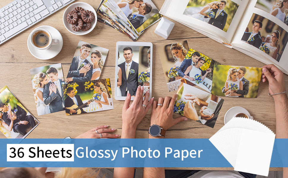 36 sheets glossy photo paper