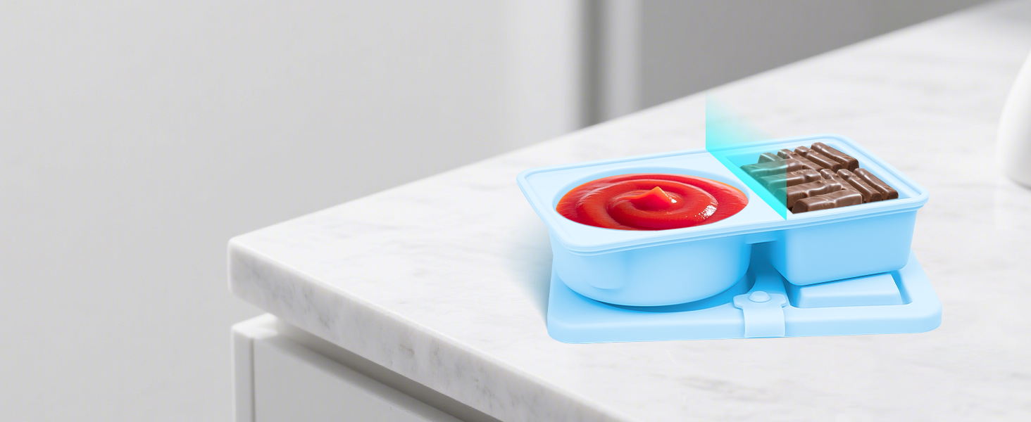 Silicone Reusable Snack Containers with Lids