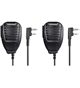 TIDRADIO Speaker Microphone Police Walkie Talkie Mic Accessories for Ham GMRS FRS Radio UV-5R Min...