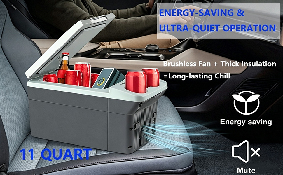 11L/Quart Electric Cooler