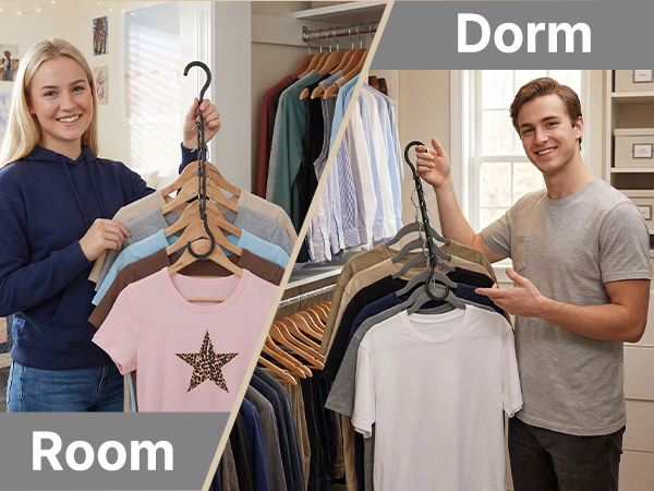 keep your bedroom neat and let things be storaged in order, get these hangers organizer