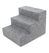 Best Pet Supplies Dog Stairs & Steps - Foam Steps for Small Dogs & Cats, Non-Slip Indoor Balanced...