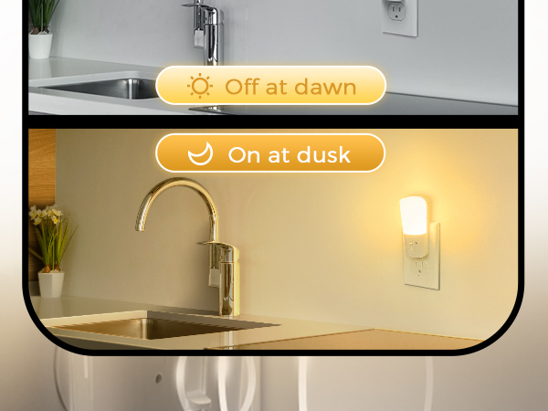 Night light plug into wall