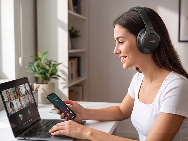 1Mii Hybrid Active Nose Cancelling Headphones