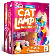 Klever Kits DIY Night Light- Paint Your Own Cat Lamp- Arts & Crafts Kit School Activities Art Sup...