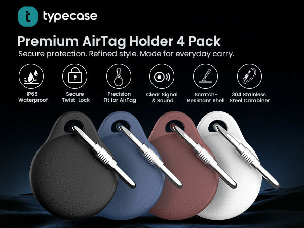typecase airtag holder 4 pack
