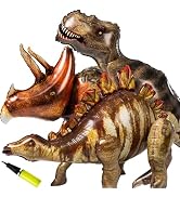 Nbguigdstr 3 Pcs 52" Inflatable Dinosaur Balloon-Dinosaur Party Decorations Birthday Party Suppli...