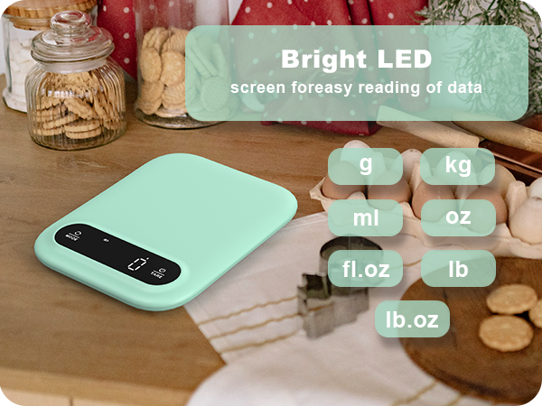Digital Food Kitchen Scale with LED Screen Display