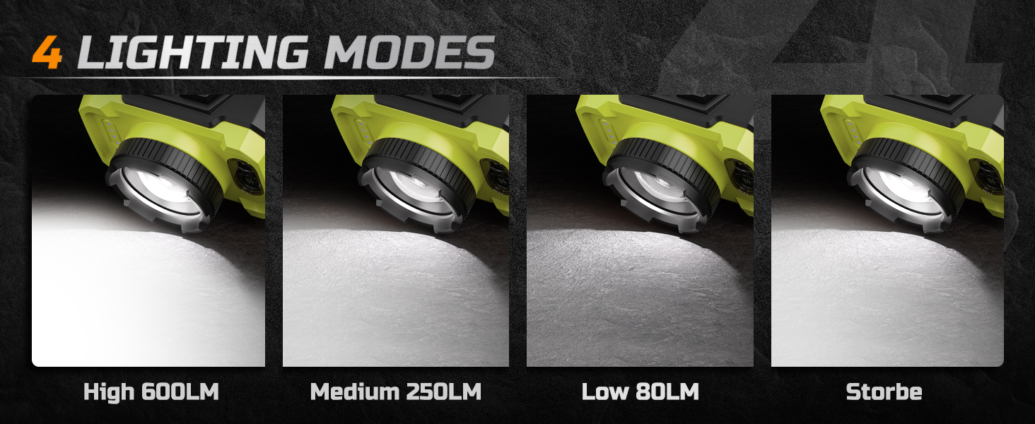 4 LIGHTING MODES