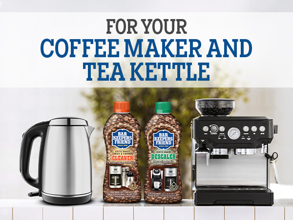 Bar Keeprs Friend coffee cleaner, descaler and kettle