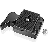 UTEBIT 323 RC2 Quick Release Plate Compatible with Manfrotto 200PL-14 QR Plates Adapter with Rapi...