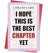 hvdler Funny Best Chapter Card for Book Lover, New Beginnings Gift for Family Friend, Bookish New...